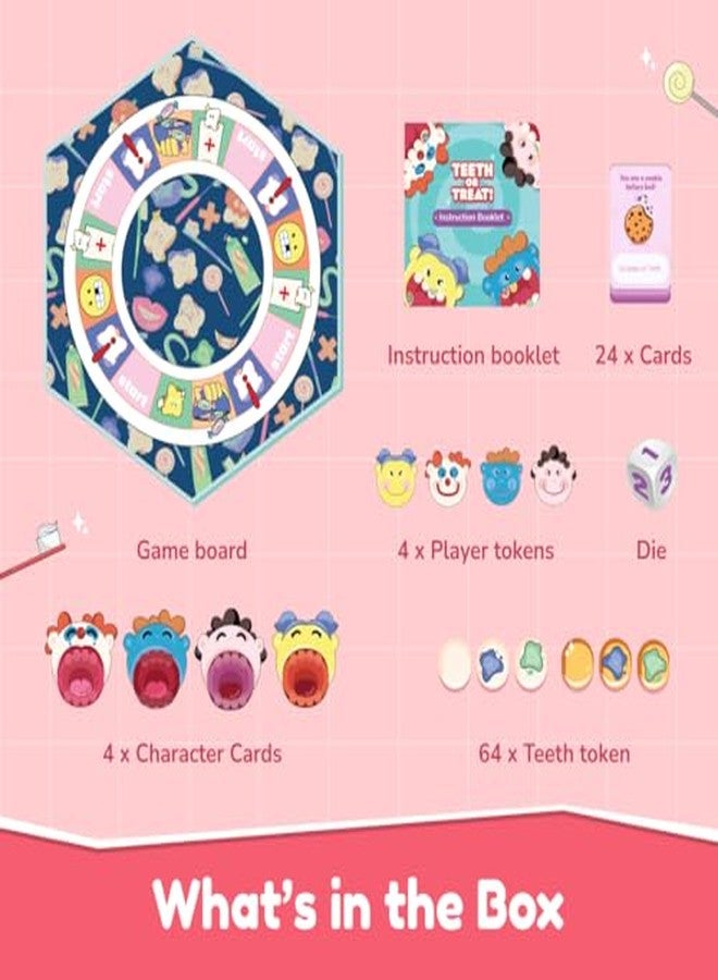 Bloomingo Teeth or Treat Board Game | Perfect Family Gift for Kids Age 4+ | Enjoy a Fun Dental-Themed Challenge While Learning Good Oral Care Habits | Entertaining & Engaging Play - Image 3